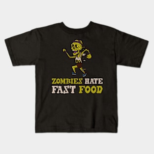 Zombies Hate Fast Food Kids T-Shirt